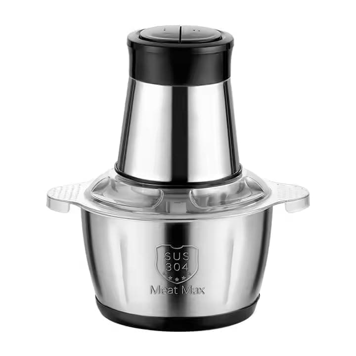 3L Electric Meat Grinder & Food Chopper 3L Stainless Steel Bowl, Multi-Purpose Processor for Meat, Vegetables, Nuts & Fruits, 2/3 Speed Control with 4 Sharp Stainless Steel Blades for Home Kitchen