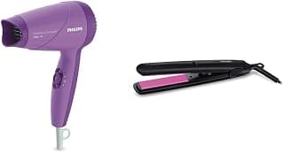 PHILIPS Straightener (Black) & Dryer (Purple) Combo