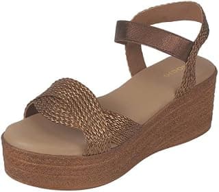 Mochi Women's fashionable Wedge Sandal
