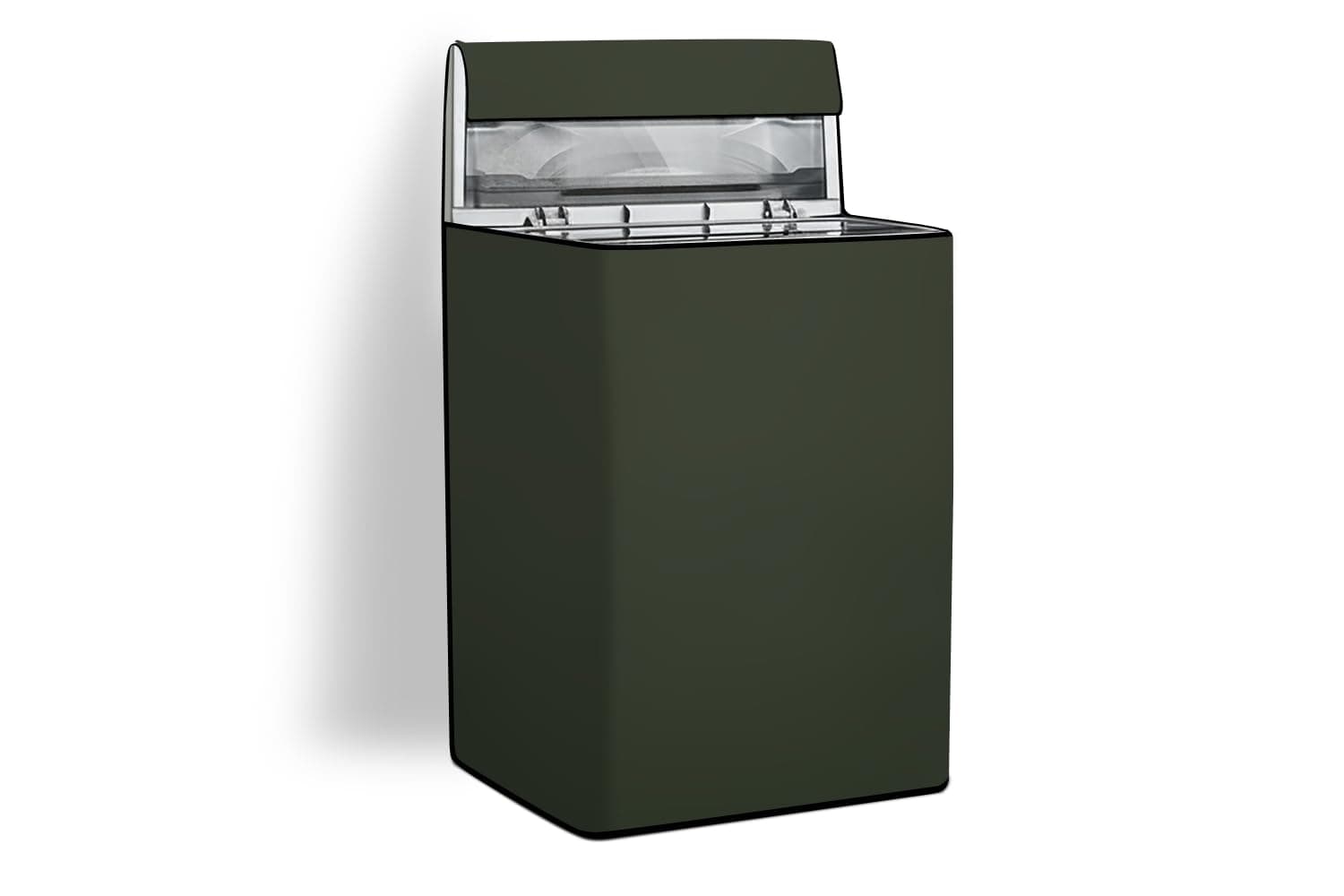 Stylista Washing Machine Cover Compatible for Haier HWM58-020 Fully Automatic Top Load 5.8 kg Military