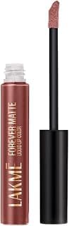 Lakme Forever Matte Liquid Lip Colour, Long-Lasting Liquid Lipstick, Lightweight & Transferproof, Smudgeproof - Nude Hue 5.6ml