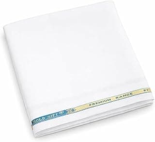Arogmira Unstitched White Poly Cotton Fabric for Men�s Pants & Formal Wear | Soft & Durable Trouser Cloth for Office, Casual & Everyday Use | Premium Suiting Material