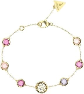 GUESS Petra Gold-Plated Stainless Steel Bracelet For Women | Durable | Tarnish-Resistant & Gift-Ready | Size Large