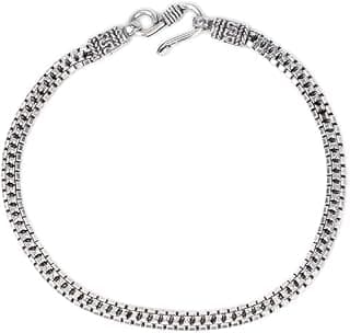 Shaya by Caratlane | 925 Silver| Echo 9 Inches Men's Bracelet Gifts | for Mens & Boys