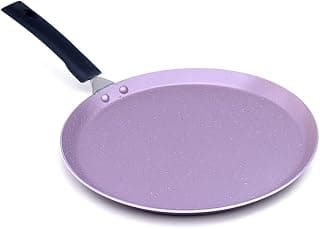 Wonderchef Valencia Non-Stick 28 Cm Dosa Tawa | Cool Touch Bakelite Handle | Pure Grade Aluminium| PFOA Free| 1 Year Warranty | Purple