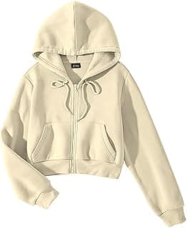 LLL FASHION Solid Fleece Crop Zipper Hoodie | Long Sleeves Winter Wear for Women's