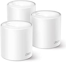 TP-Link Deco X50(3-Pack) AX3000 Mesh System, AI-Driven, Coverage up to 6500ft², 3000 Mbps Gigabit Dual Band Router, WiFi Extender Booster, Gaming & 4K, Alexa & Google Home