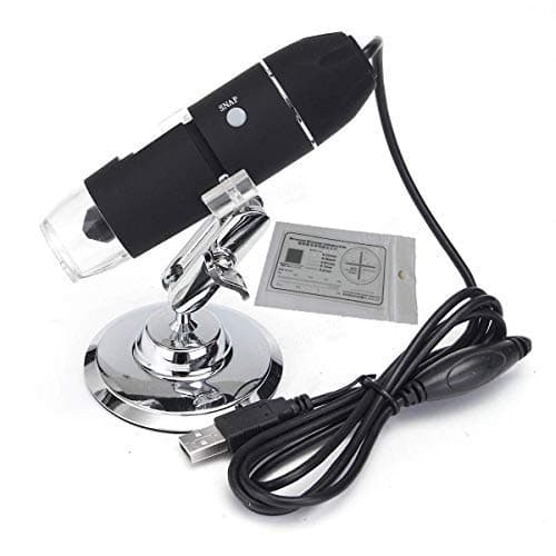 Tobo - USB Microscope 8 LED USB 2.0 Digital Microscope, 40 to 1000x Magnification Endoscope Mini Camera with OTG Adapter and Metal Stand - TD-585IM16