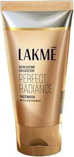 Lakme Perfect Radiance Brightening Facewash with 98% Pure Niacinamide Complex | For Glowing Skin with Glycerin | Known to Reduce Pigmentation | 50gm