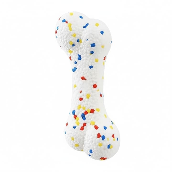 PETZ R US Chew Bone for Dogs – Durable, Non-Toxic Chew Toy for Play, Teething Relief, and Promoting Healthy Teeth and Gums-White