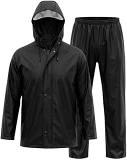 GRECIILOOKS Women`s Raincoat | raincoat For women Waterproof with Hood | Rainsuit with Drawstring & heavy duty zippers | rain coat for womens with Transparent Visor