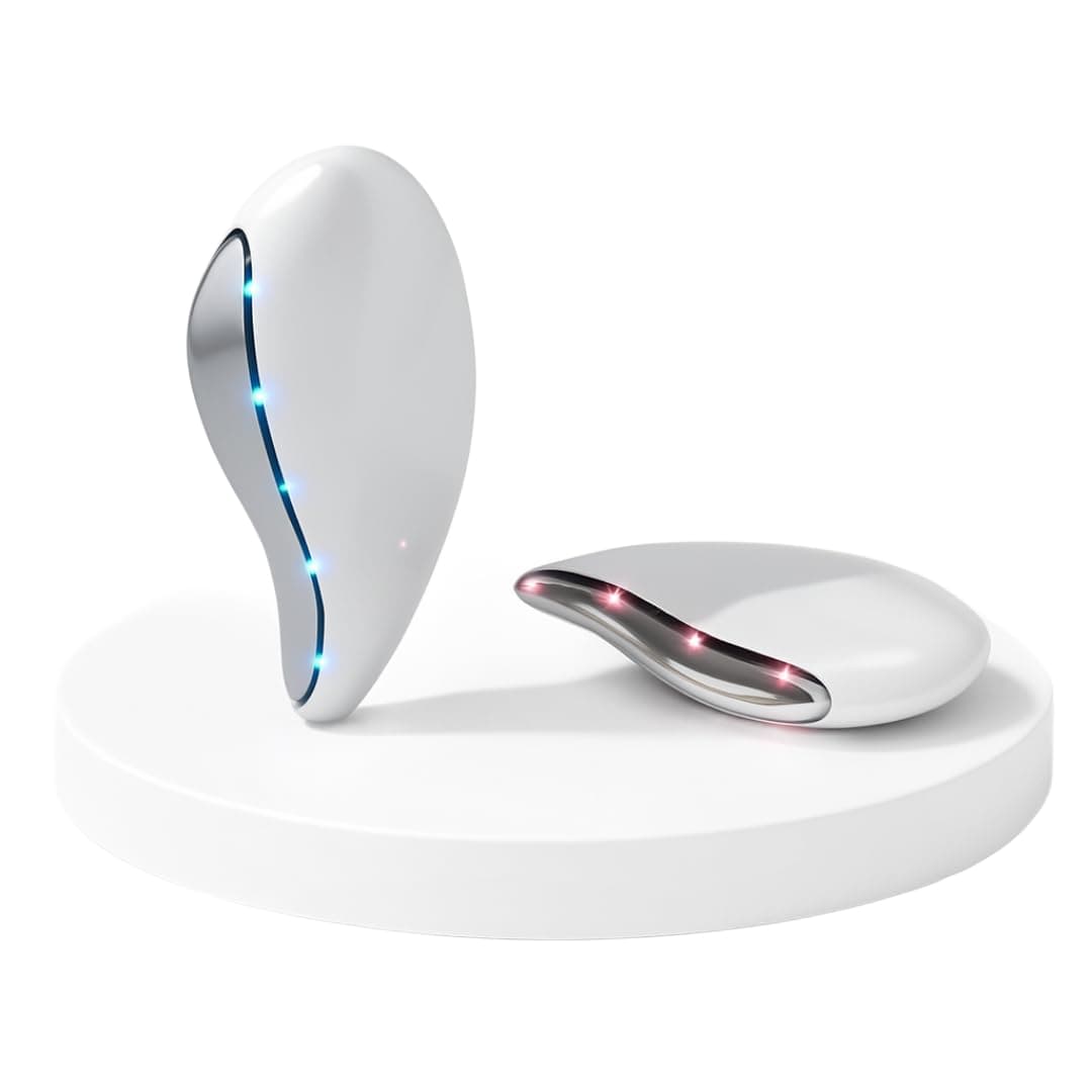 SKINROTH EMS-THERMA-PRO-V2 Face Massager | Hot, Cold & EMS 3 Modes + Sonic Vibration | Red, Blue, Purple LED Light | Microcurrent Gua Sha for Instant Glow & Face Lift Device