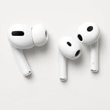 Wireless Earbuds with Charging Case, White, Silicone Ear Tips (Six Sizes), USB-C to Lightning Cable Included