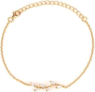 Shaya by CaratLane 925 Silver Trailing Vines Bracelet in Gold Plated Gifts for Womens & Girls