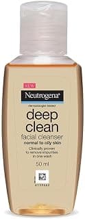 Neutrogena Deep Clean Gentle Facial Cleanser | Glycerin & Salicylic Acid | Alcohol-Free | Dermatologist Tested | Normal to Oily Skin |Cleanses Pores Effectively & Deeply | For Men and Women | 50 ml
