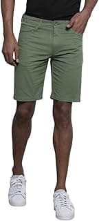 The Indian Garage Co Men Slim Fit Solid Mid-Rise Chino Shorts