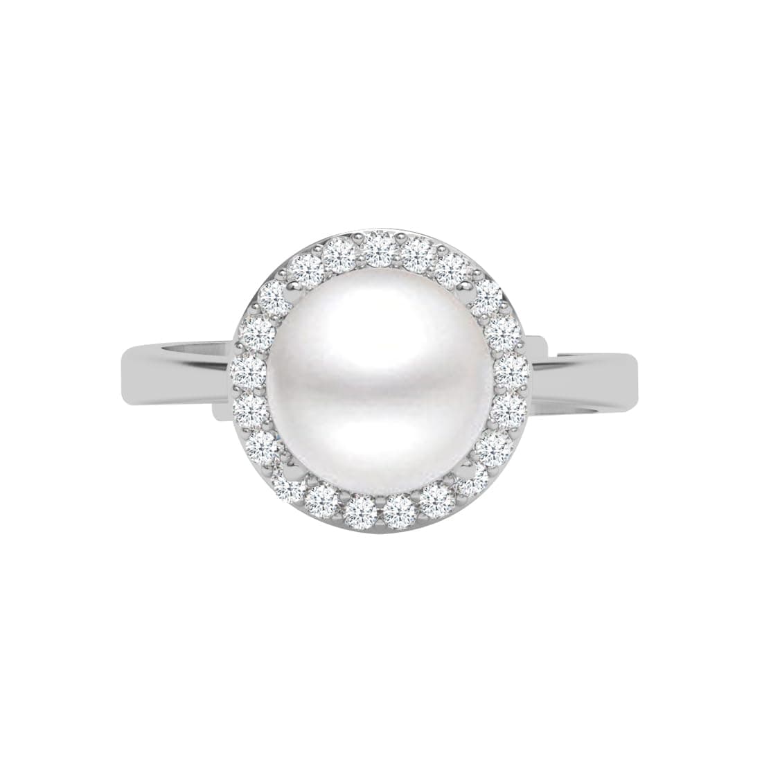 CLARA 925 Sterling Silver Dante Pearl Pendant Earrings Chain Bracelet Ring for Women & Girls| Platinum Plated | Gift for her