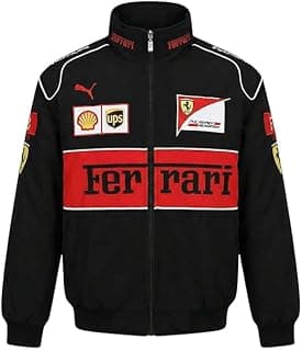 URBAN SKULL F1 Trandy Racing Sport Jacket for Men | Biker Bomber Jacket | Polyester Lightweight Stylish Streetwear | Sportswear Print with Zipper Closer Comfortable Wear for Women XL, Regular