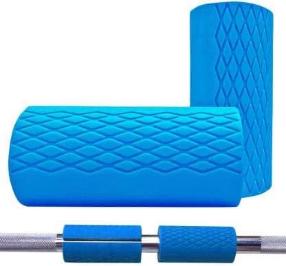 "Leosportz Fitness Thick Bar Grips for Crossfit, Weightlifting, Powerlifting, Strength Training, Fat Barbell Cover for Muscle Building"
