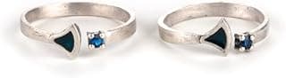 Shaya by CaratLane 925 Silver Oxidised Owning My Extreme Drama Toe Rings Gifts for Womens & Girls