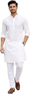 Generic Men Kurta Set | White Kurta with pajama for men