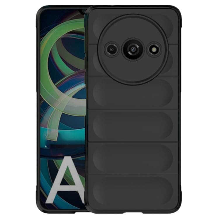 Amazon Brand - Solimo Mobile Cover | Full Camera Protection | Liquid Silicon Case | Flexible Bumper Case for Mi Redmi A3 (2024) 4G / A3x 4G / Poco C61 4G (Black)