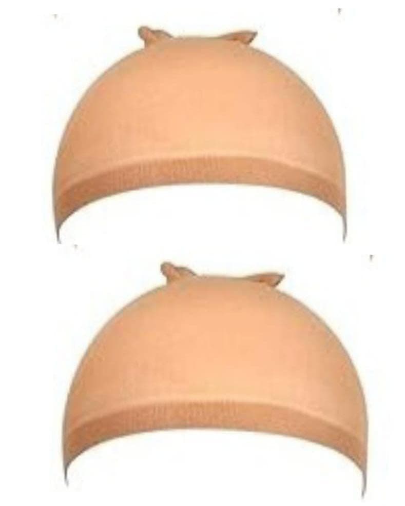 Miss Lirenn® 02 PCS Hair Wig Caps, Light Brown, Breathable, 2-Pack, Stretchable and Washable