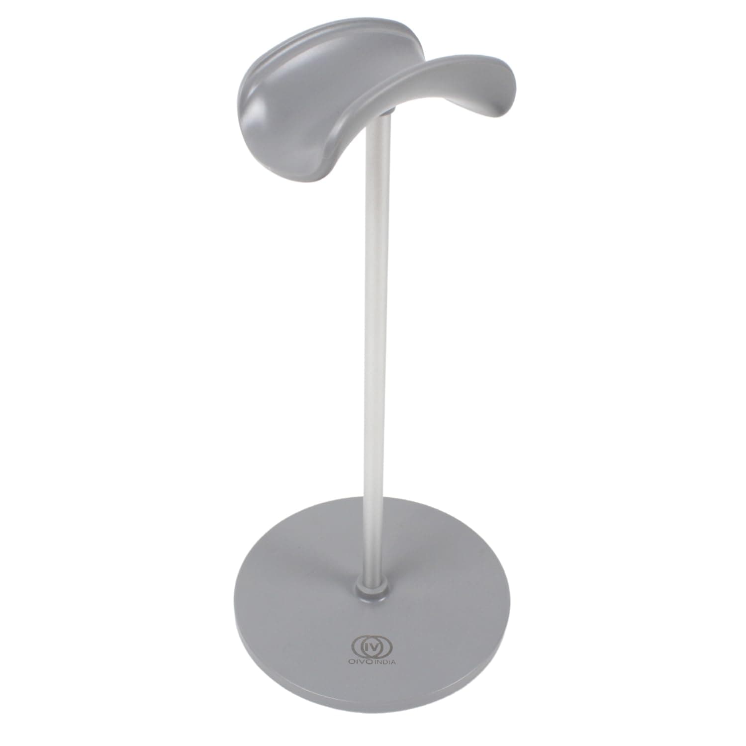 OIVO INDIA Silver Headphone Stand Headset Holder with Aluminum Supporting Bar for All Headphones Size