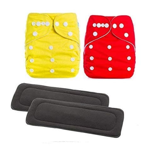 DOMENICO World Kids Diaper Reusable Diaper Baby Washable Diaper Cloth Diaper Nappies With Wet-Free Inserts for Babies (5 Layer Insert Pad For Cloth Diapers)