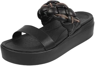 Metro Women Unique Weave-Like Strap Platform Heel Fashion Sandal