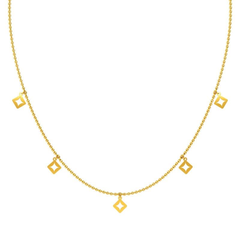 KISNA JEWELS 14KT|18KT BIS Hallmark Pure Gold Necklace for Women