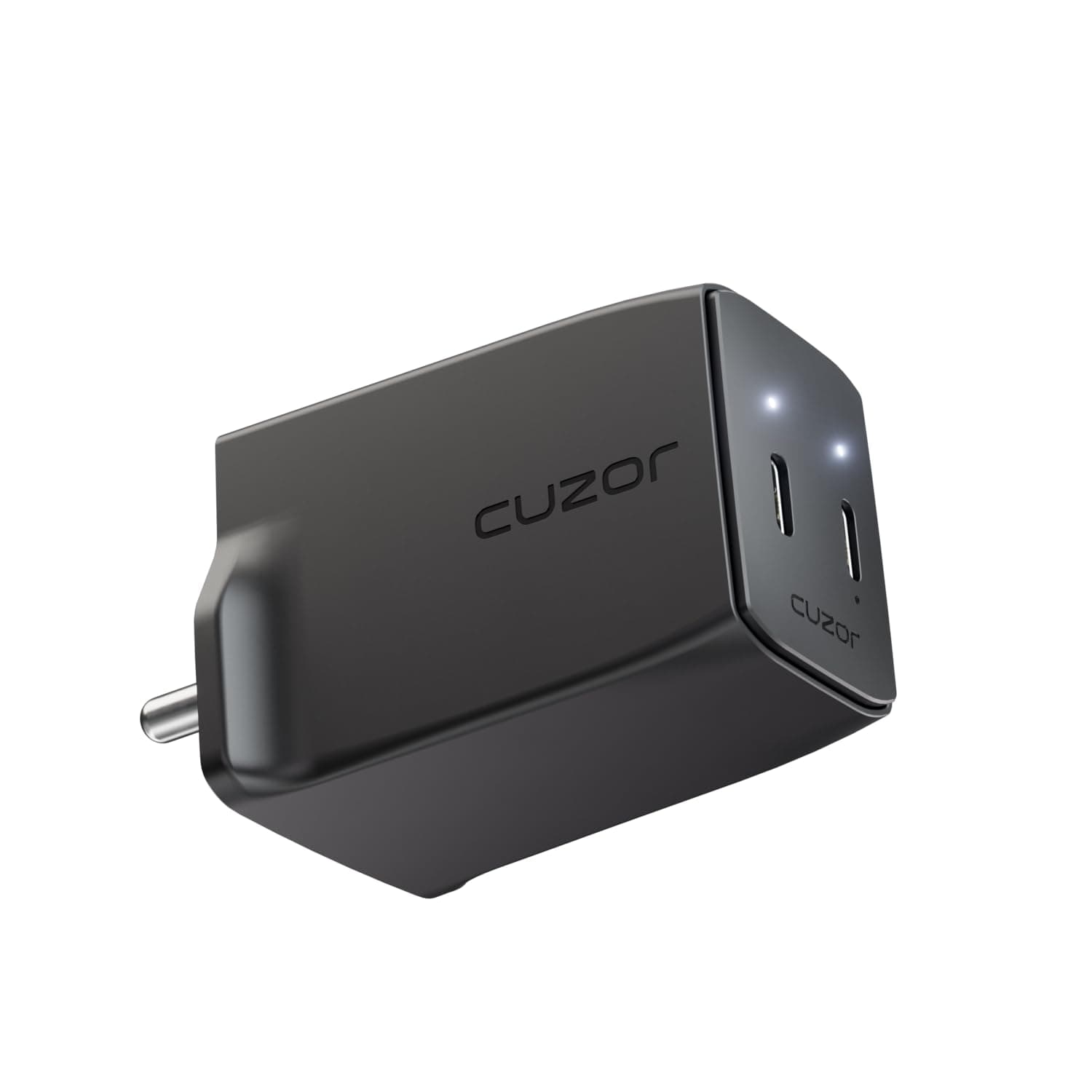 Cuzor Pulse GaN Charger | Supports 45W 65W 70W | 2 USB Type C Ports | for iPhone, Samsung, MacBook, iPad | Fast Charging for Laptop and Mobile | Supports PD, PPS, QC | BIS Certified