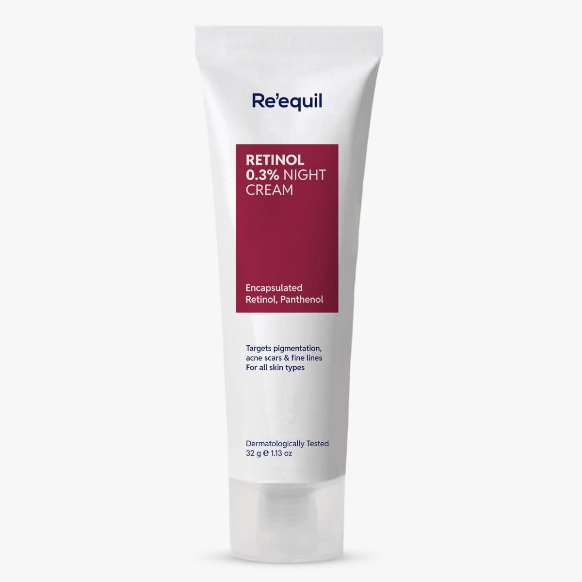 RE' EQUIL 0.3% Retinol Night Cream, Improves Skin Texture, Reduces Acne, Unisex, For All Skin Types, 32G