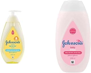 Johnson's Baby Top to Toe Bath Wash, 500ml & Johnson's Baby Lotion 200ml