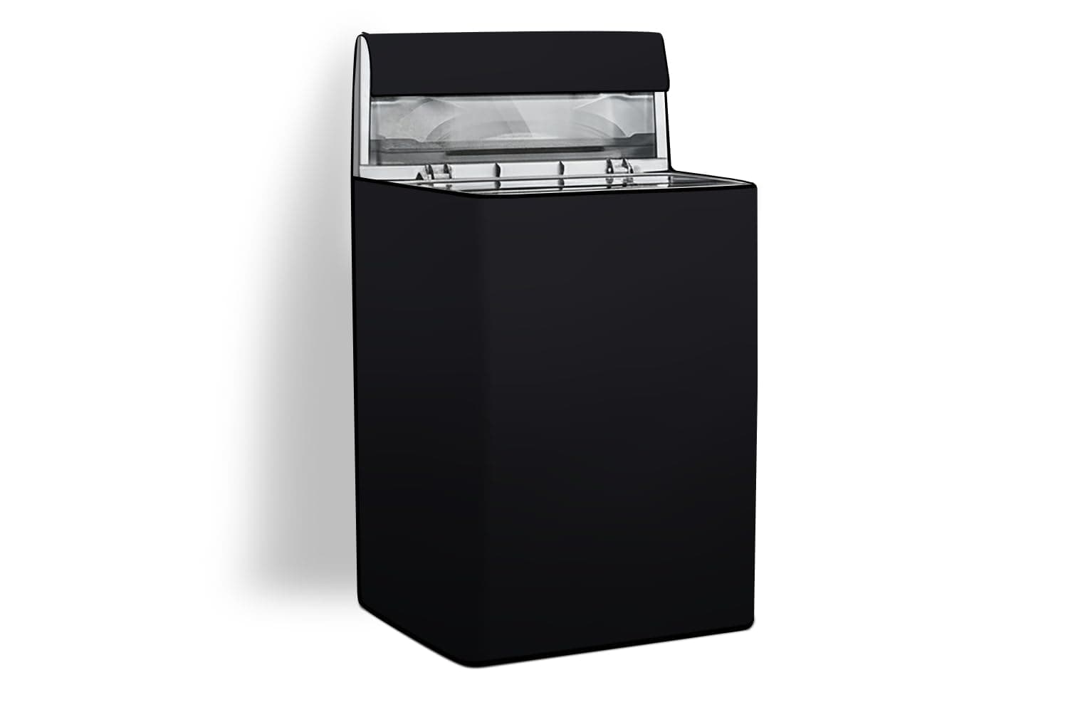 Stylista Polyester Washing Machine Cover Compatible for Samsung 6.5 Kg Fully-Automatic Top Loading WA65T4262GG Black