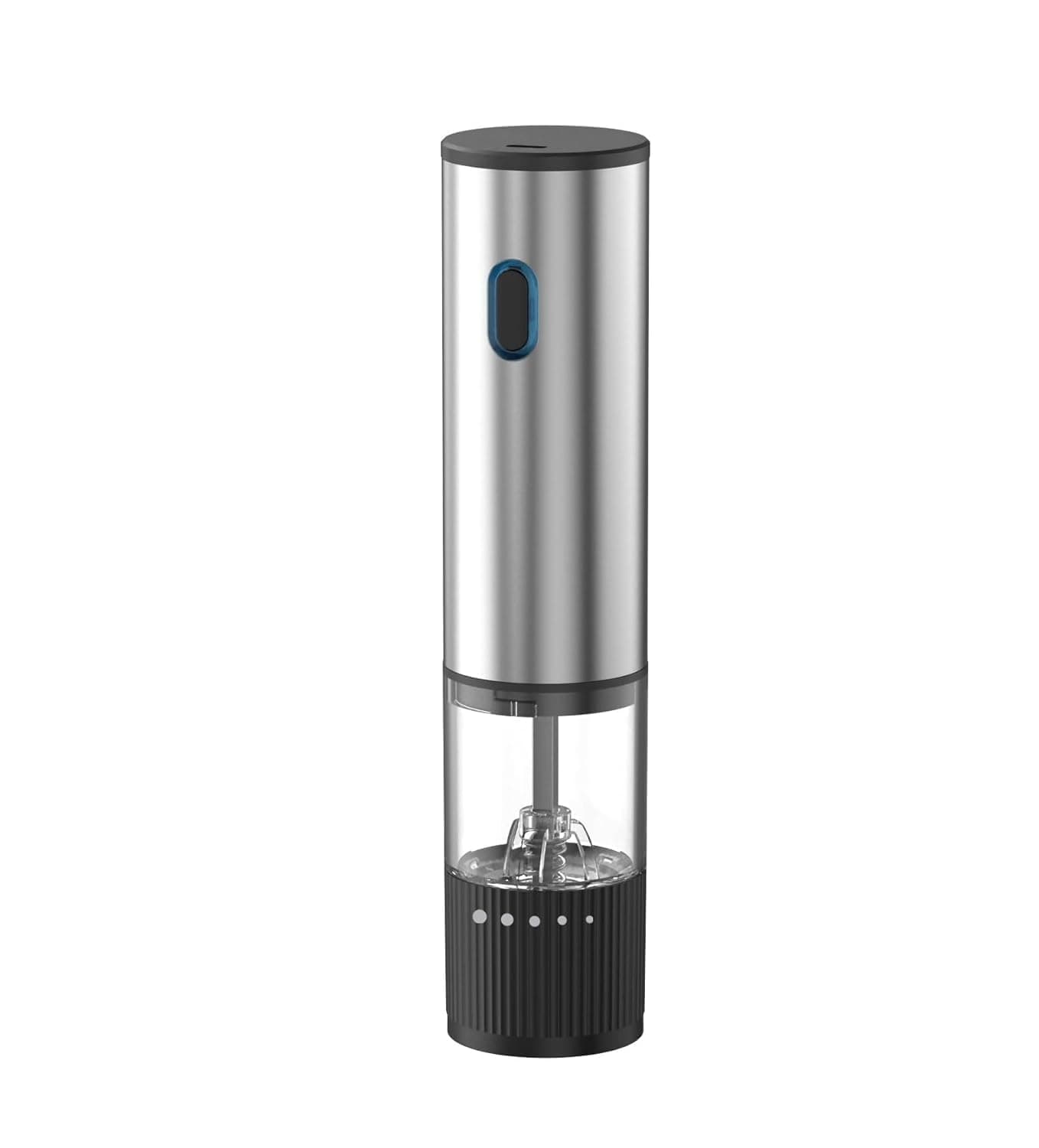 AVIARA™ Automatic Electric Pepper Grinder with Light, Gravity Sensor Salt & Pepper Mill Set, Adjustable Coarseness, One-Hand Operation, Stainless Steel Design, Battery Powered Spice Grinder | 1 Pcs