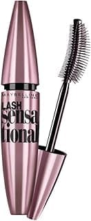 Maybelline New York Mascara, No-clumping, Fanning Brush, Waterproof, Lash Sensational, Black, 9ml