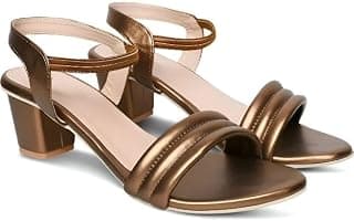 RSPV Women’s Patent Leather Block Heel Sandals Elegant Ankle Strap Open Toe Heels for Party, Wedding, and Formal Wear Comfortable Cushioned Footbed