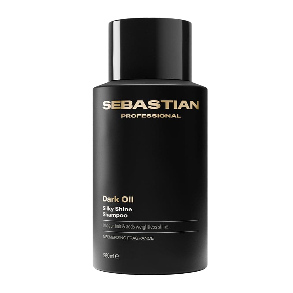 Sebastian Professional Dark Oil Revitalising Shampoo for Silky and Shiny Hair, Shine and Anti-Frizz, Suitable for All Hair Types, 280 ml