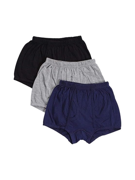 Kids Boys Assorted Coloured Trunks Pack of 3 (Color & Print May Vary)