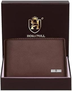 HORNBULL Maddison Men's Brown Genuine Leather Wallet | Branded Quality Wallet for Men with RFID Blocking | Mens Gift Set