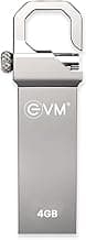 EVM EnStore 4GB USB 2.0 Durable Metal Flash Drive | Dependable 15MB/s Read| Rugged Metal Body | Seamless Plug & Play | Laptop Desktop Car Stereo Set-Top Box | 10 Years Warranty (EVMPD/4GB)
