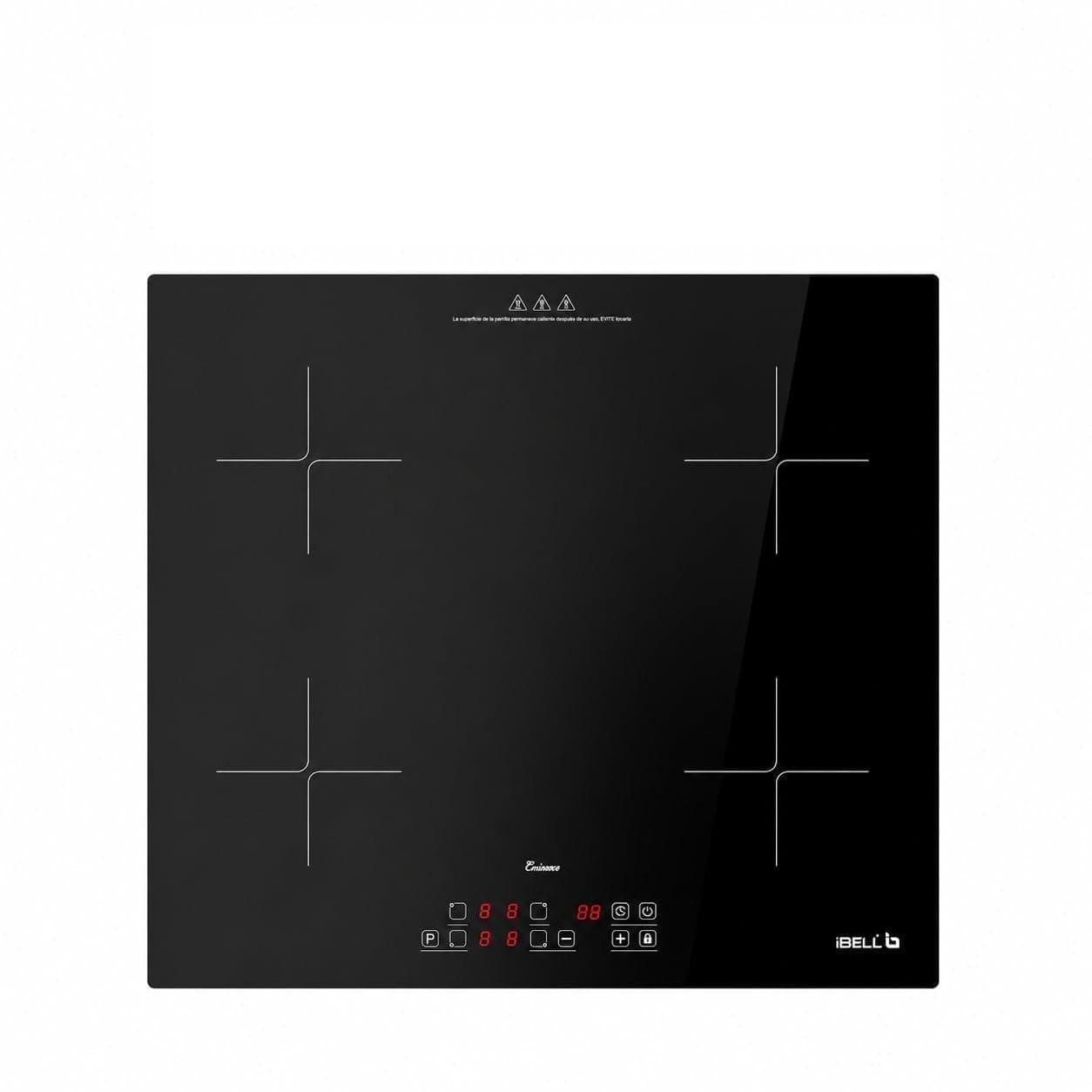 iBELL EMINENCE04 7200W Induction Hob | 3-YEAR WARRANTY | BIS Certified | High-Performance Electric Cooktop with Boost Mode, 9 Power Levels, Touch Control Panel & Toughened Glass Surface