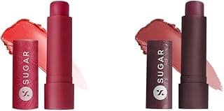 SUGAR Cosmetics Tipsy Lip Balm - 02 Cosmopolitan - Lightweight & SUGAR Cosmetics - Tipsy Lip Balm - 04 L.I.I.T - 4.5 gms - Lip Moisturizer for Dry and Chapped Lips