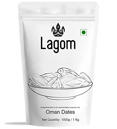 Lagom Omani Whole Dates 1 kg | Premium Khajoor from Oman | Soft, Naturally Sweet with Rich Flavor | No Added Sugar, No Preservatives | Vegan, Gluten Free, Non-GMO