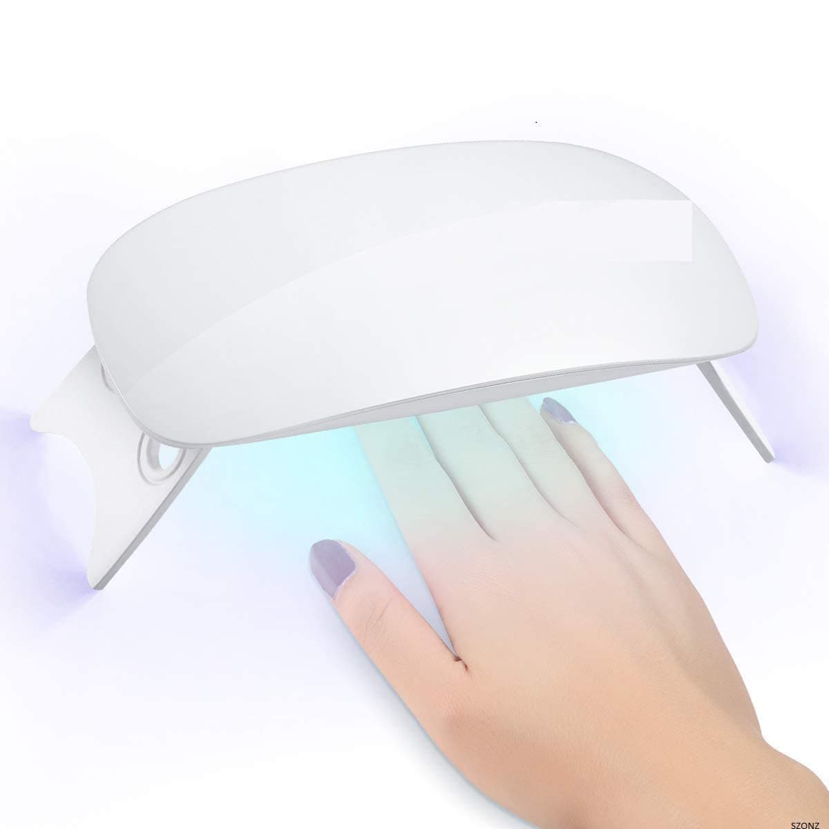 Kiyaan USB UV Sun Dryer Gel Nail Polish Art Curing LED Lamp 6W Portable Manicure Tool pink,white