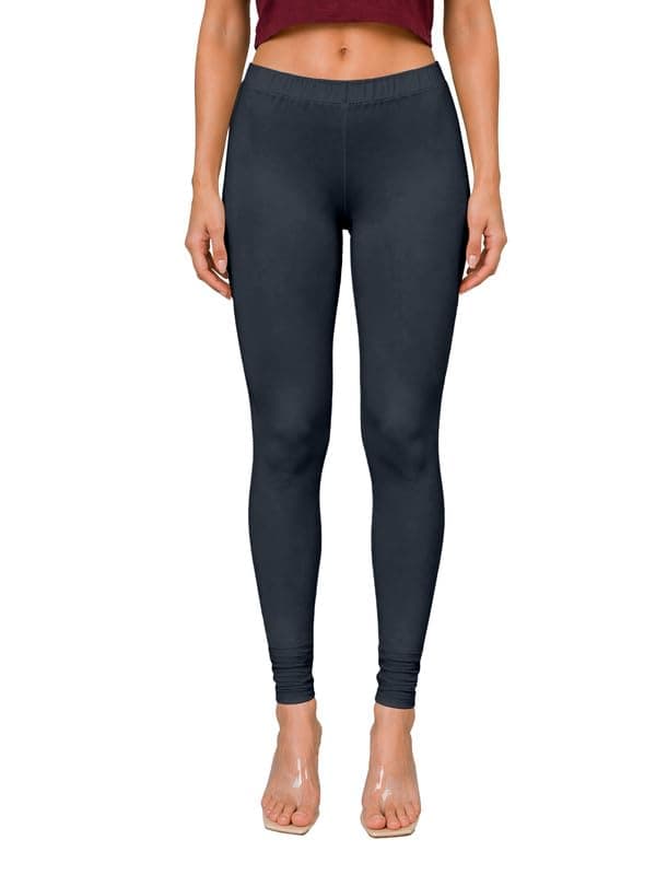 TRENDMALLS Women's Microfiber Elastane Stretch Soft Churidar Length Leggings with Ultrasoft Waistband