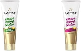 Pantene Advanced Hairfall Solution, Anti-Hairfall Silky Smooth Unscented Conditioner, 200ML, 1 Count & Pantene Advanced Hairfall Solution, Anti-Hairfall Conditioner for Women, 180ML