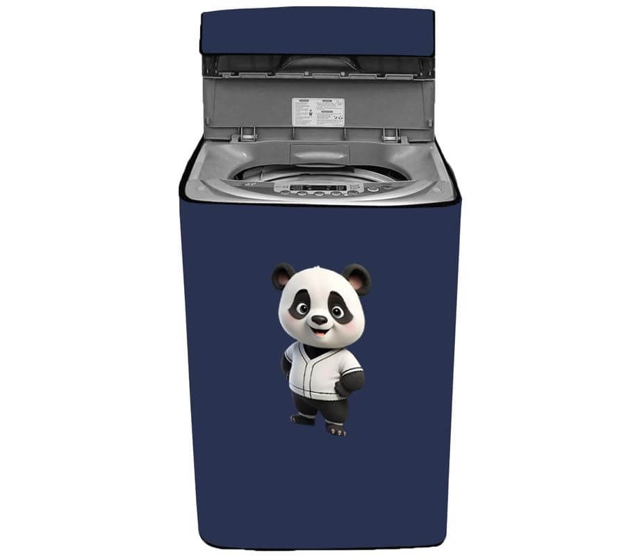 Amodori Top-load washing machine cover Suitable for IFB 6.5 kg to 8 kg (60X60X90cms) Solid Blue panda uniform print