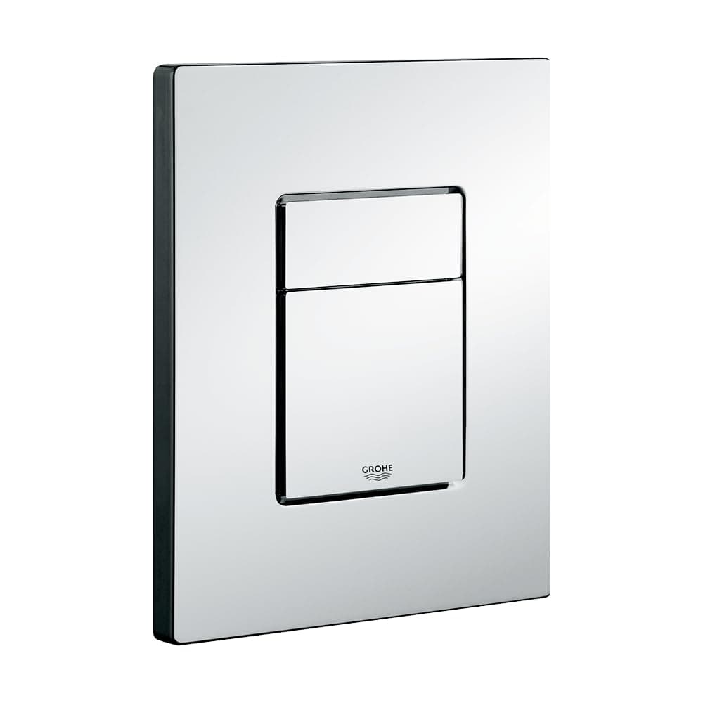Grohe Skate Cosmopolitan Flush Plate | Starlight Chrome Finish | Compatible With Grohe Cistern Tank | Dual Flush Button | Sophisticated Style With Highest Performance | 10 Year Warranty | 38732000